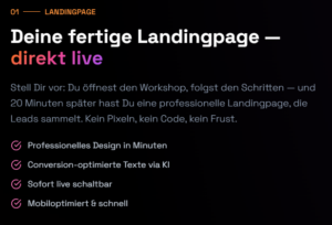 Erstellen von Landing-Pages